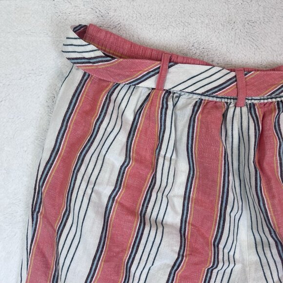 Tommy Hilfiger Linen Blend Pants Women’s Size XL Belt Pockets Beach - Picture 10 of 13